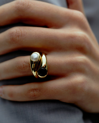 Dualism Freshwater Pearl Ring